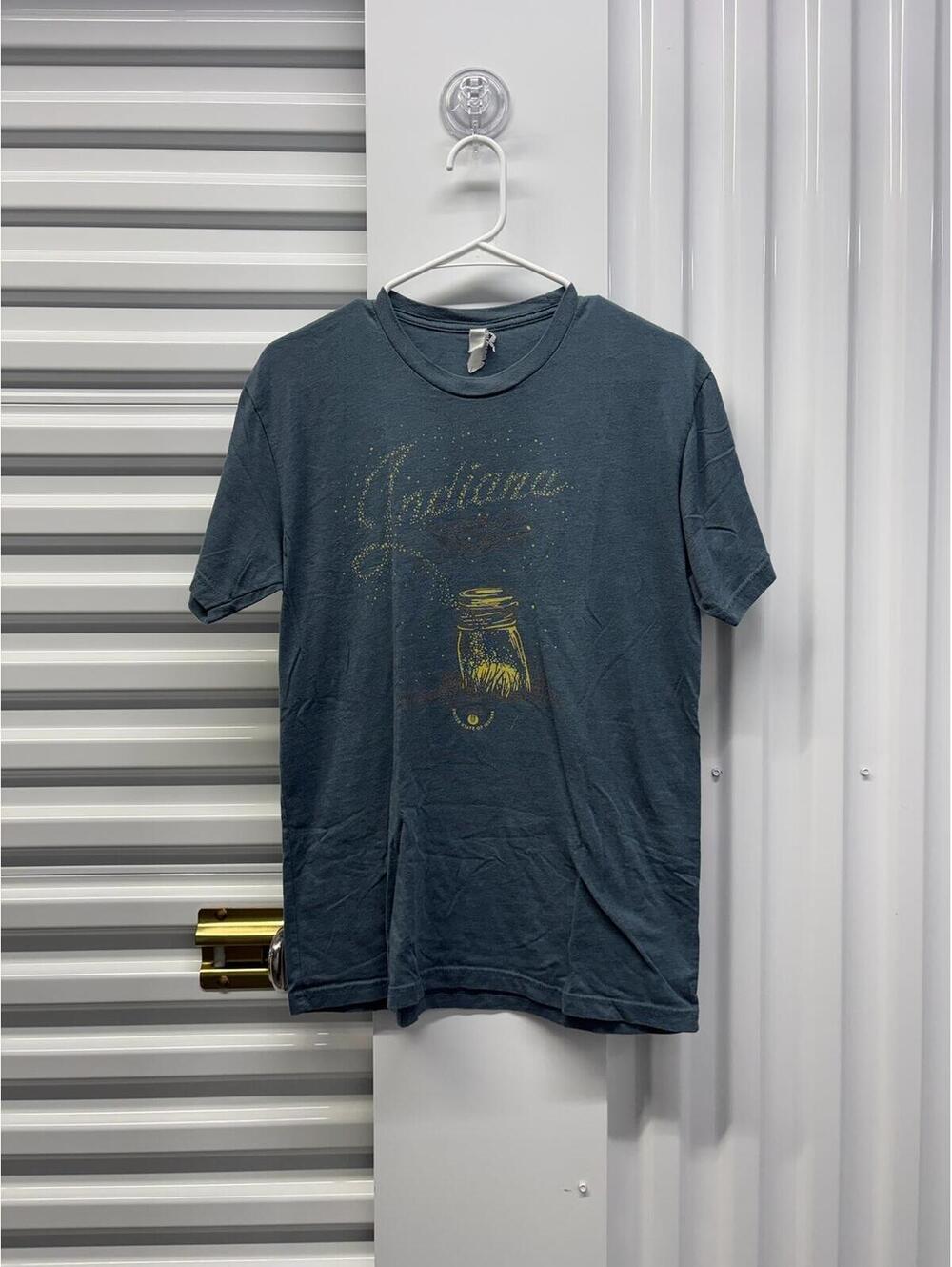 Indiana “Light of the Midwest” Women’s Medium Blue Graphic T-Shirt Next Level